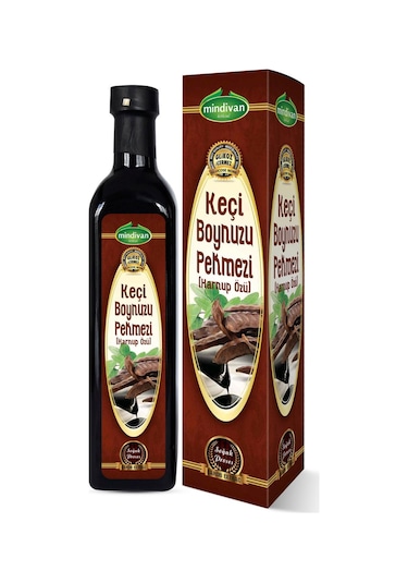 Mindivan Keçi Boynuzu Pekmezi Harnup Özü Soğuk Pres 700 G