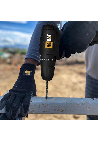 Cat DX1160 12V 2.0AH Li-ion Çift Akülü Darbeli Matkap + DA01901 32 Parça Aksesuar Seti