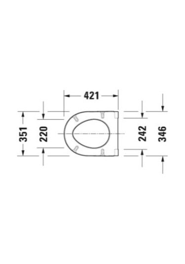 Duravit Starck 3 Klozet Kapağı Yavaş Kapanır 0063890095