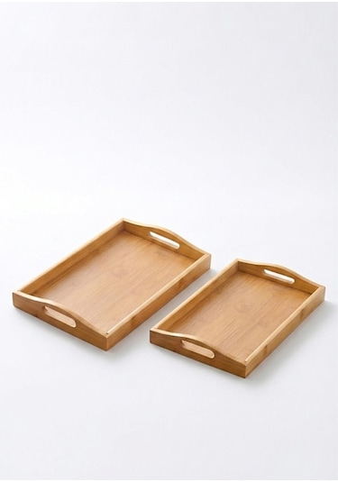 Bambu Tepsi Takımı - 2 Parça Bambu