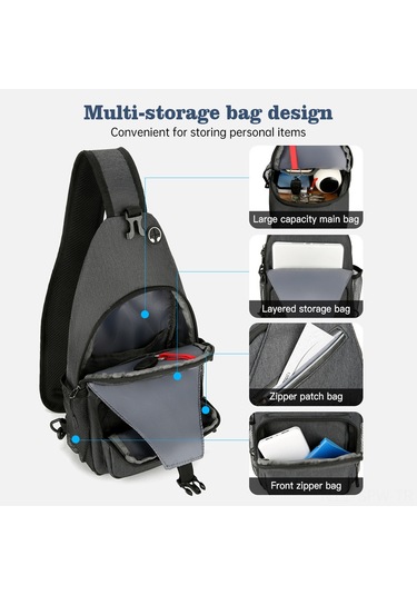 Maiyame Erkek Ve Kadınlar İçin Su Geçirmez Oxford Kumaş Sırt Çantası - Seyahat Ve Günlük Kullanım Koyu Gri