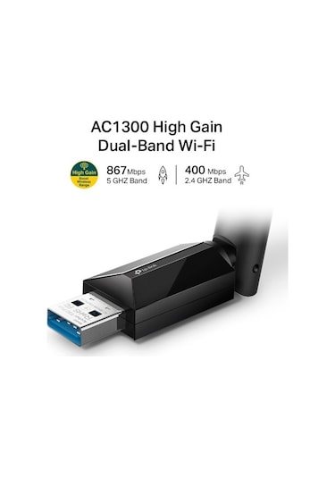 Tp-Link Archer T3U Plus Ac 1300 Mbps Wireless USB Adaptör