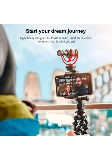 Wondernest M30 Kablolu Kondenser Av Tüfeği Mikrofon Gezisi Vlog Studio Video Kameralı Telefon İçin, Kablosuz