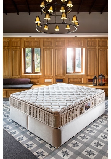 Minar Safir Çift Kişilik Full Ort Pedli Yaylı Yatak 160x200