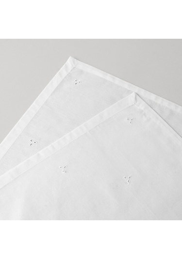 Linens Begonia 45x45 Cm 2'li Peçete Optik Beyaz Beyaz