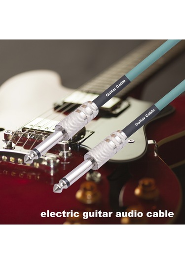 Sones 3045gr Mono 6.35mm Fiş Erkek - Erkek Elektrik Gitar Ses Kablosu, Uzunluk: 5m