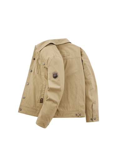 Yeni Şık Yakalı Düz Renk Günlük Erkek Ceketi Mavi