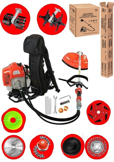 Deko Turkey DK8120 8 Başlıklı Set 20HPX Sırt Tipi Tırpan