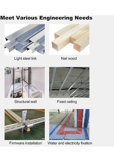 Pazly Kademeli Manuel Çivi Tabancası - Tavan/kablo Gizleme/montaj İçin 7.3mm Çivi Atma Makinesi