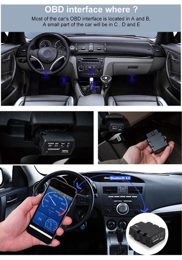 Konnweı Kw902 Mini Bt 4.0 Kablosuz Obd-II Araba Otomatik Teşhis Tarama Dedektörü Test Cihazı Tarayıcı