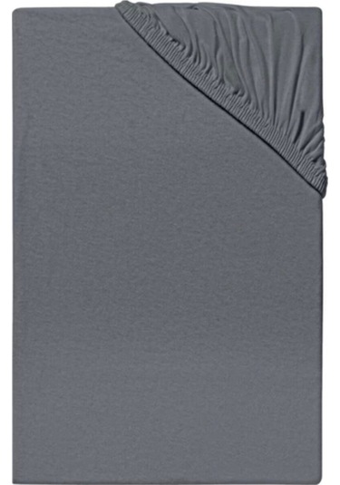Tek Kişilik Penye Lastikli Çarşaf-100 X 200 Cm Antrasit Antrasit