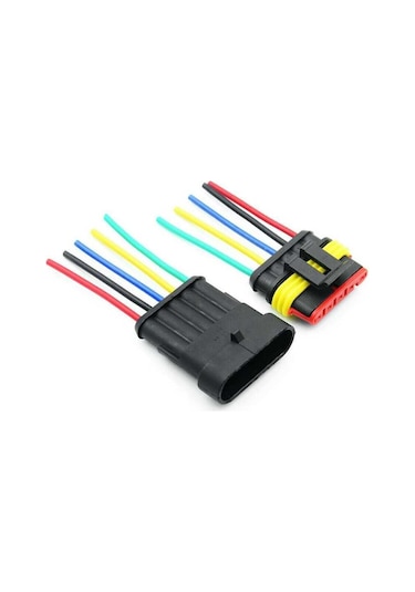 Kablolu 5-pin Su Geçirmez Konnektör Takımı-4982