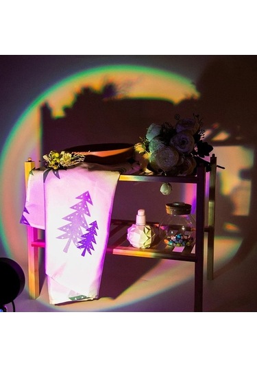 Novahub 16 Renk Rgb Led Gün Batımı Lambası, Usb Gece Lambası, Uzaktan Kontrol, Polonya Işık Çok Renkli