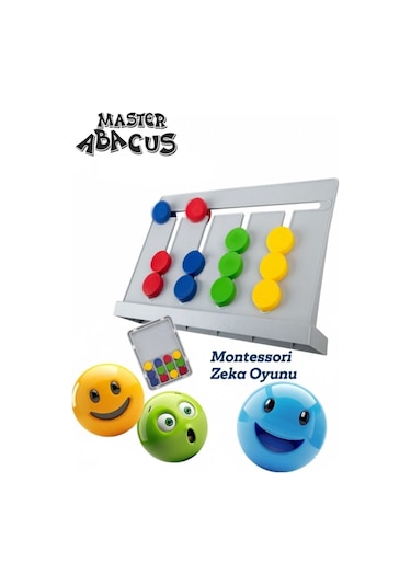 Master Abacus Rubik Abaküs Montessori Zeka Oyunu Dijital Oyun Kartları Ile Destekli
