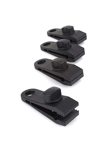 Lemestar 30 Parça Çadır Sabitleme Seti: 10 Adet Yüksek Dayanıklı Nilon Krokodil Ağızlı Klem, 10 Adet Kauçuk Esnek Kordon Ve 10 Adet Alüminyum D-simge, Güçlü Tutma, Kayma Engelleme, Çadır-güneşlik-kanvas Uyumlu Siyah