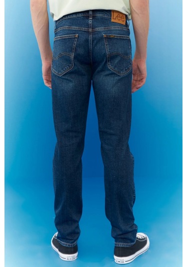 Lee Erkek Luke Slim Fit Düşük Bel Denim Esnek Jean Kot Pantolon L Lacivert
