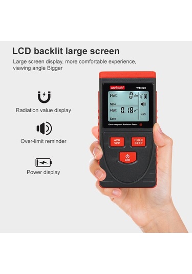Wintact Wt3120 Endüktif Ahşap Nem Ölçer Elektromanyetik Radyasyon Test Cihazı