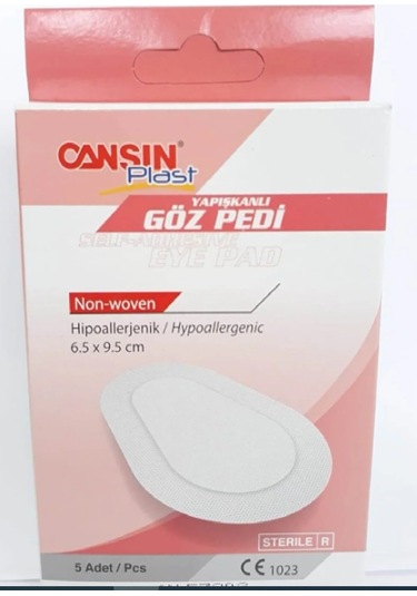 Cansın Plast Yetişkin Steril Göz Pedi 5'li 532