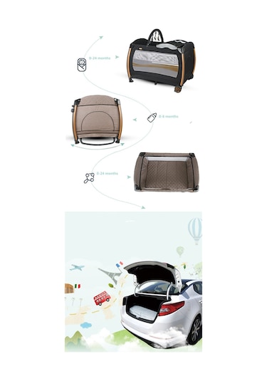 Baby Home 600 Nanny Bebek Oyun Parkı Yatak + Sünger Yatak