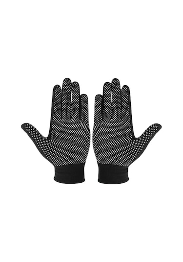 Reblaze Tırnak Ucu Pvc Mikro Noktalı 6 Çift Siyah Eldiven 363296615