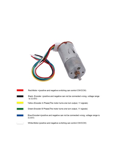 Dianziye Jga25-371 12v 100rpm Azaltma Motoru Seti - Akıllı Araçlar, Robotlar İçin Dayanıklı Metal Dişliler Ve Tamamen Kapalı Yapı