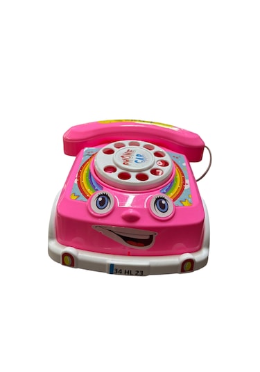 Çevirmeli Telefon Araba Pembe