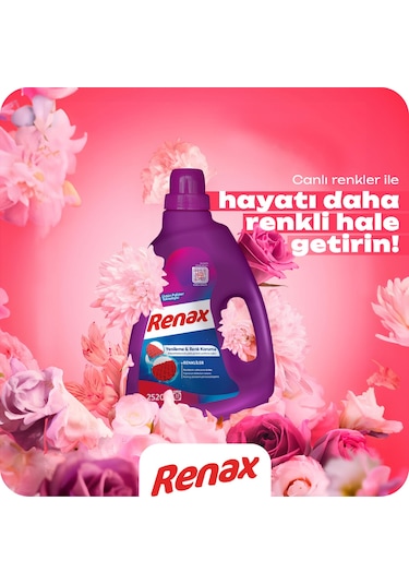 Renax Sıvı Çamaşır Deterjanı Renkliler 3 x 2520 ML
