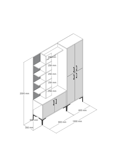 Variant Variant Viyana Da Portmanto Ceviz/Krem