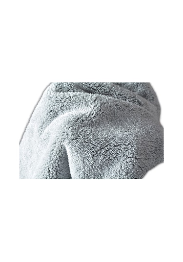 Spark 2316 Mikrofiber Peluş Oto Kurulama Bezi 60X90 Cm. Gri 1 Adet