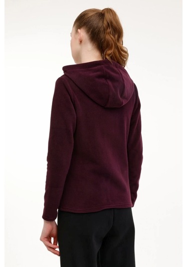 Lumberjack 7ct657 Wb Kadın Mor Kapüşonlu Polar Ceket 101782303 Mor