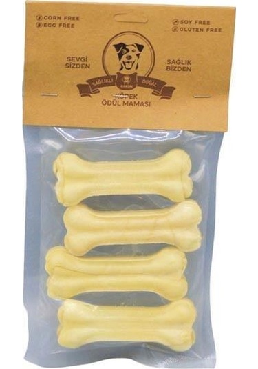 Rakun Beyaz Pres Kemik 7.5cm 4'lü