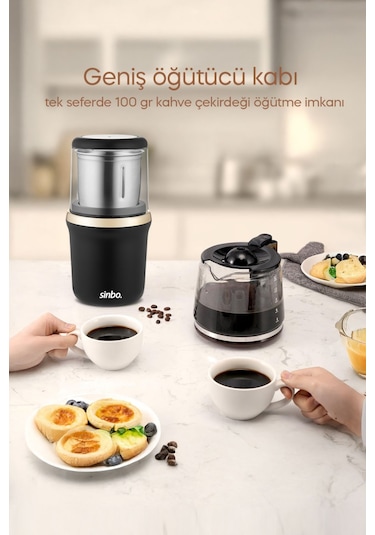 Sinbo Scm-2982 Kahve Ve Baharat Öğütücü Siyah