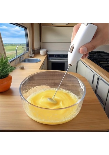 Dashanshop Yeşil Pilli Mini Süt Köpürtücü - El Tipi Çırpıcı, Latte Ve Matcha İçin