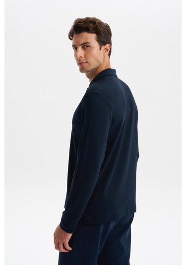 Arma Erkek Slim Fit Fermuarlı Polo Yaka Sweatshirt İnce Modal Pamuk Elastan Karışımlı Örme İnterlok Kumaş K30554989102 Lacivert Arma Erkek Slim Fit Fermuarlı Polo Yaka Sweatshirt İnce Modal Pamuk Elastan Karışımlı Örme İnterlok Kumaş K30554989102 Lacivert