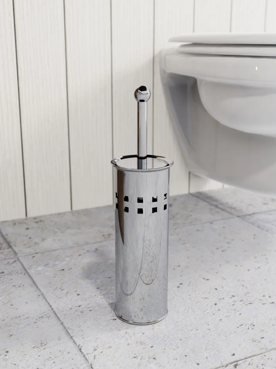 Fora Metal Yerli Tuvalet Fırçası, Klozet Fırçası 11004560 Gri