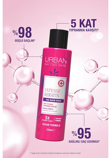 Intense Keratin Aşırı Yıpranmış Saçlara Özel Saç Bakım Kremi 250ml-vegan