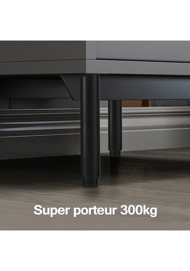 Mufunye Mobilya Ayakları 180'den 300mm'ye Kadar Soğuk Haddelenmiş Çelikten Ayarlanabilir 4'lü Set Yatak Kanepe Masa Gardırop İçin Uygun