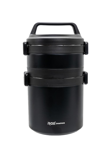 Rox Camping 2200 Yemek Termosu 2.2 Lt Siyah