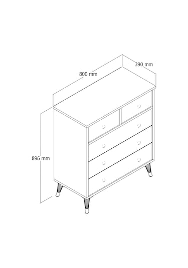 Moxen Mobilya S11 Beyaz Şifonyer
