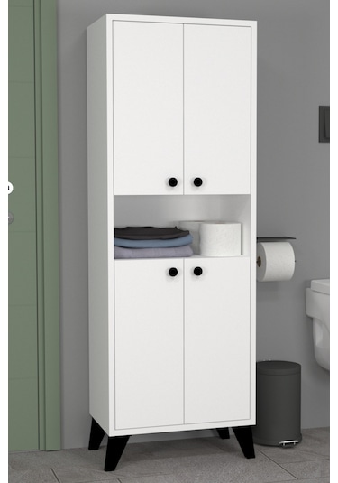 Kuzey Banyo Dolabı Beyaz