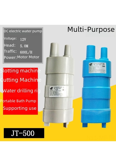 Mufunye 12v Dc Mikro Dalga Pompa - 5m Yükseklik, 10l/dk Debi - Direkt Tip, Dayanıklı Su Alma Cihazı Beyaz Kablolu, 5.5 2.1 Ana Soketli