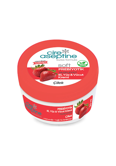 Cire Aseptine Soft Prebiyotik Çilek El Yüz Ve Vücut Kremi 30 Ml