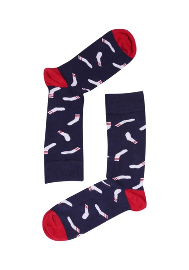 Mini Soket Desenli Erkek Çorap - 15KDCR139E Gri Melanj