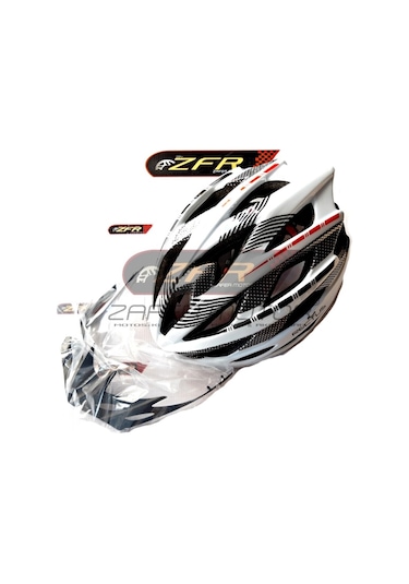 Rectus Yetişkin Bisiklet Kaskı Beyaz - 26 Beyaz - Siyah - Kırmızı