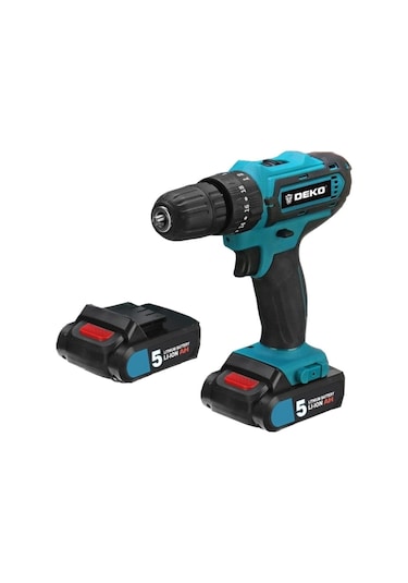 Deko 32V 5.0 Ah Li-ion Çift Akülü Vidalama + Uç Setli