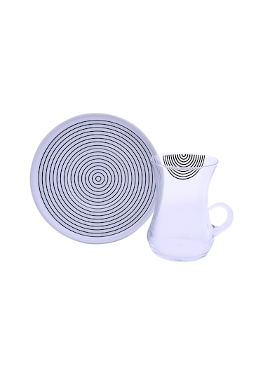 Decorium M02051 Monochrome Çay Takımı Kulplu 12 Parça