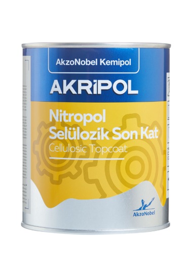Akzonobel Nitropol Selülozik Sonkat Ölü Mat Siyah Boya 0.95 Ml