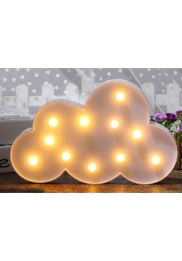 River World Gece Lambası Led Şekli Bulut Çok Renkli