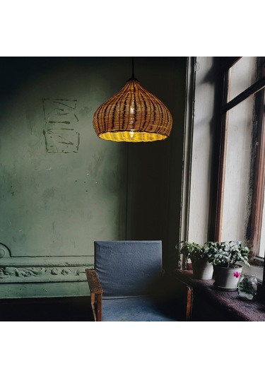 Rattan Avize: Cotton 40Cm