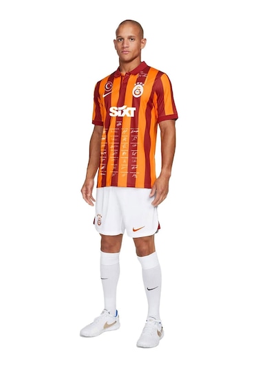 Galatasaray Lisanslı 100. Yıl İmzalı Forma Gs Aslan Baskılı Hediyelik Ahşap Kutulu Sarı - Kırmızı